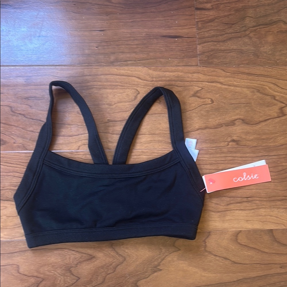Colsie Black racerback lounge bra bralette